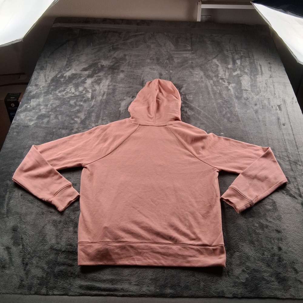 Under Armour Rival Fleece Hoodie Womens Medium Pink Logo Pullover Sweatshirt - Picture 3 of 7